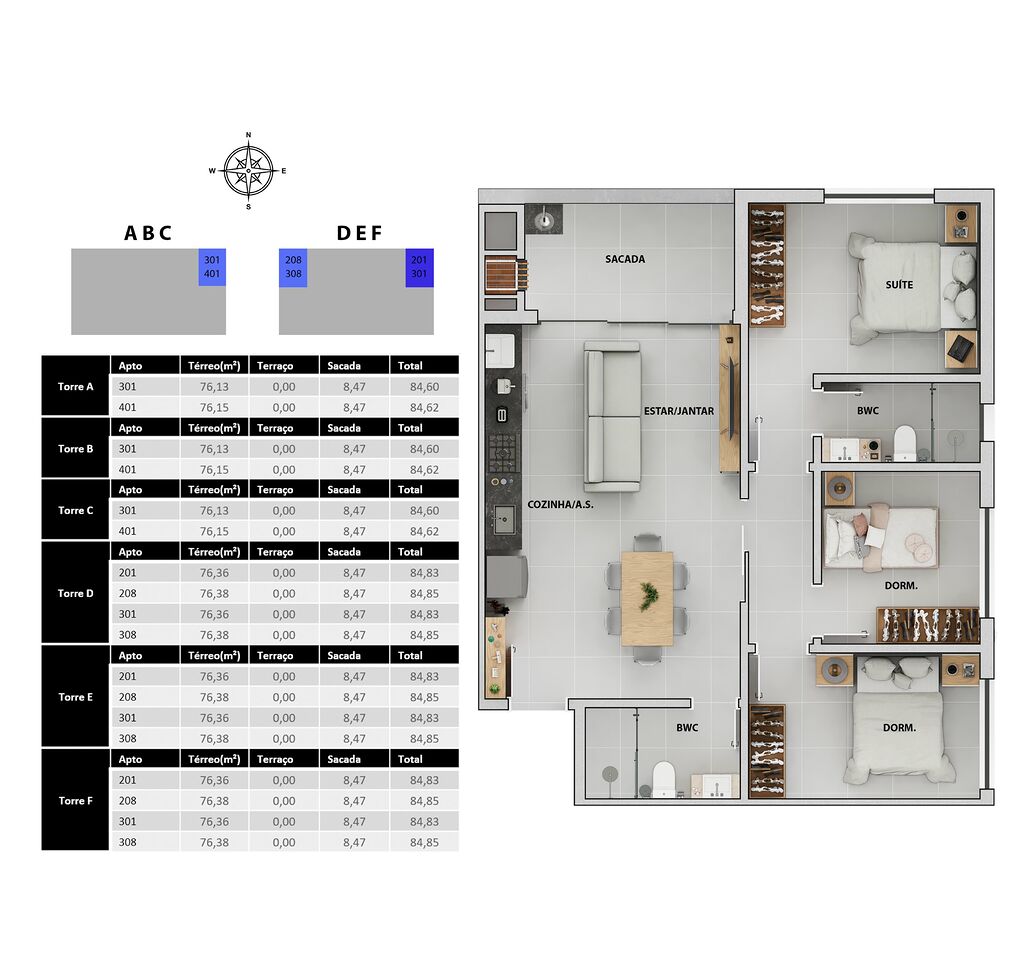 Apartamento, 3 quartos, 119 m² - Foto 37