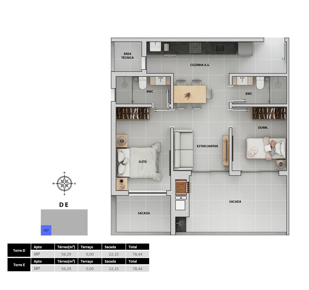 Apartamento, 107 m² - Foto 42