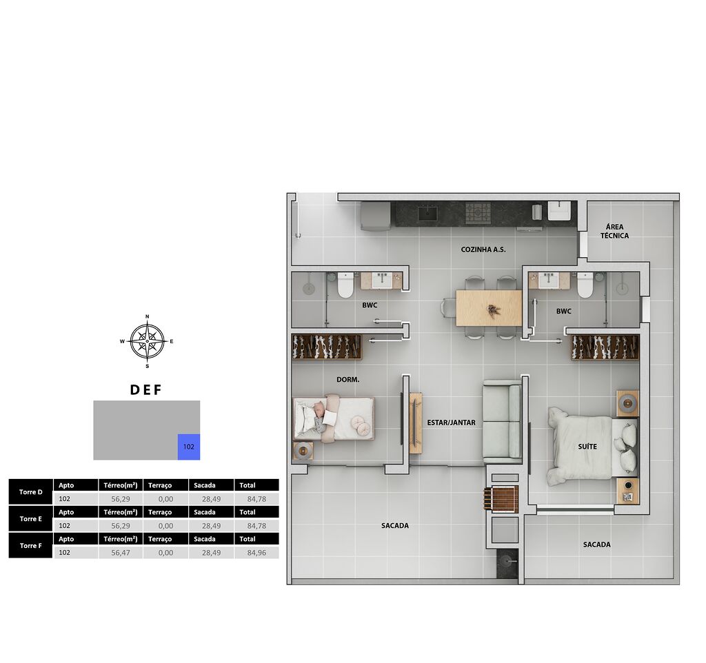 Apartamento, 107 m² - Foto 47