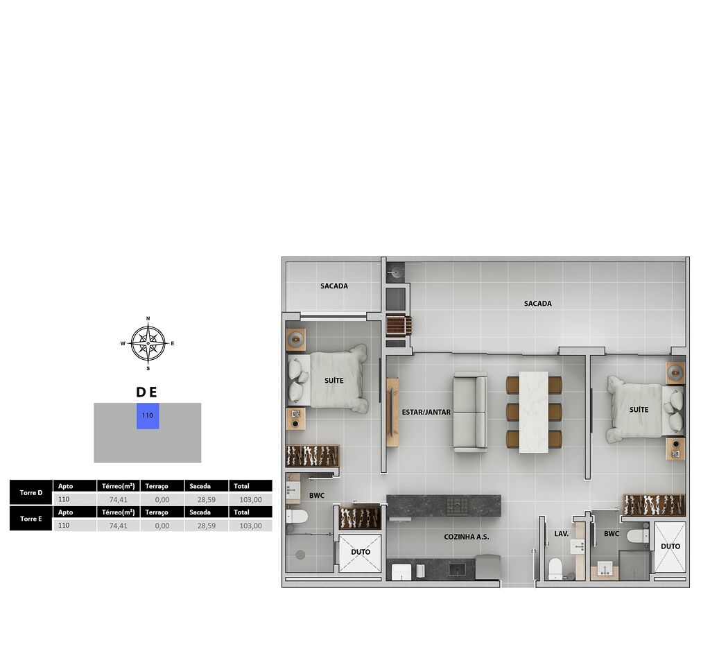 Apartamento, 107 m² - Foto 53