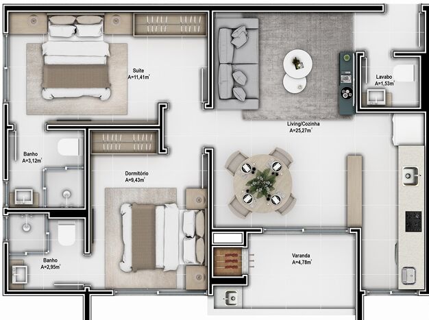 Apartamento, 2 quartos, 67 m² - Foto 17