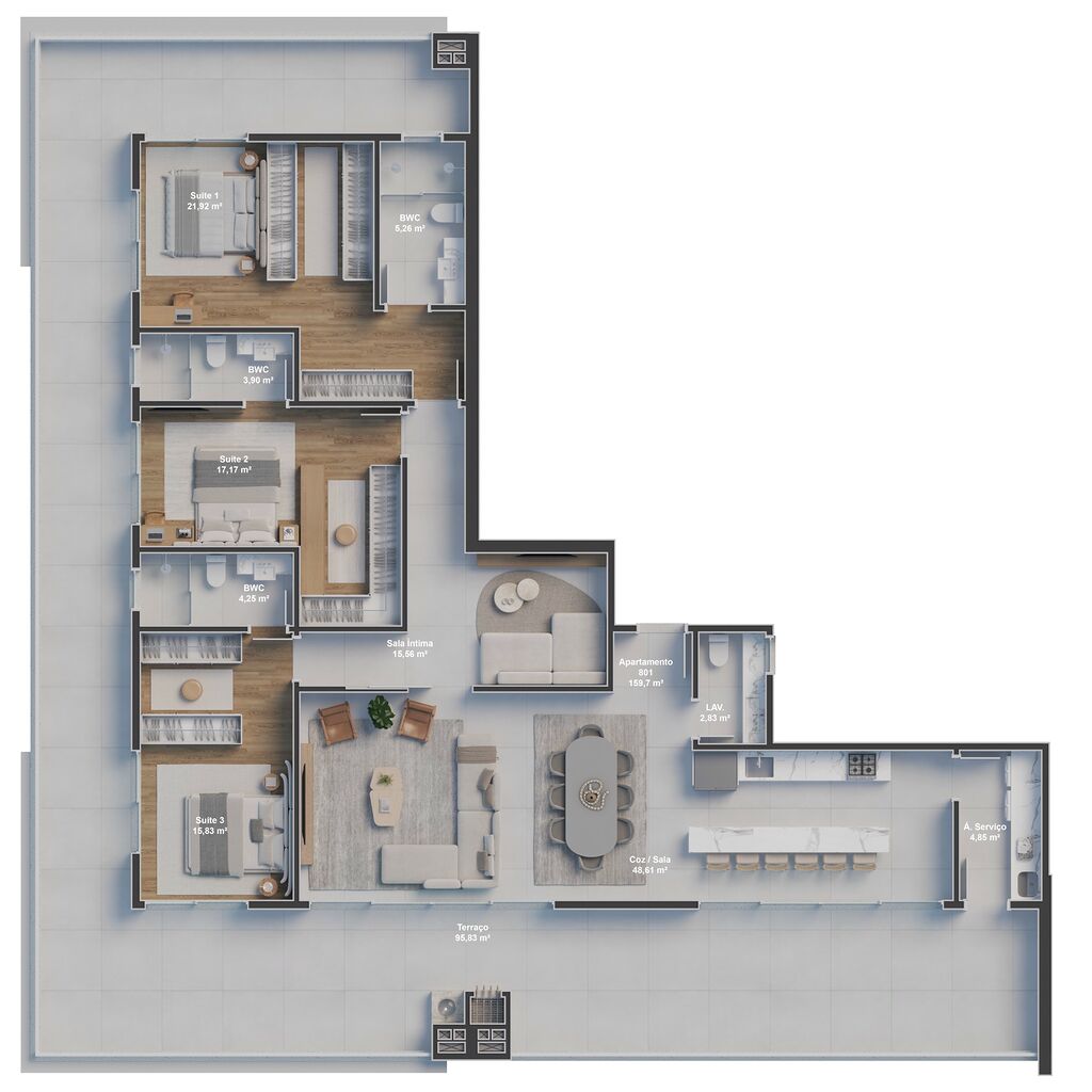 Apartamento, 2 quartos, 122 m² - Foto 29