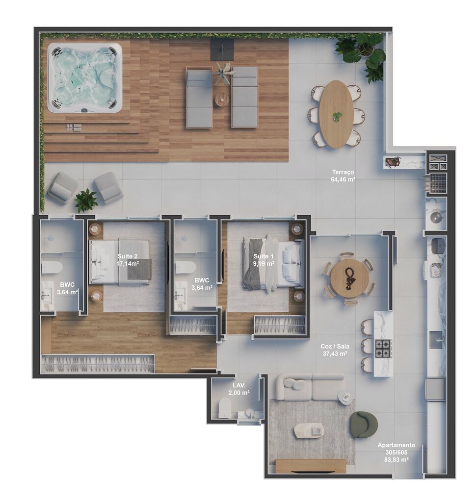 Apartamento, 2 quartos, 98 m² - Foto 23