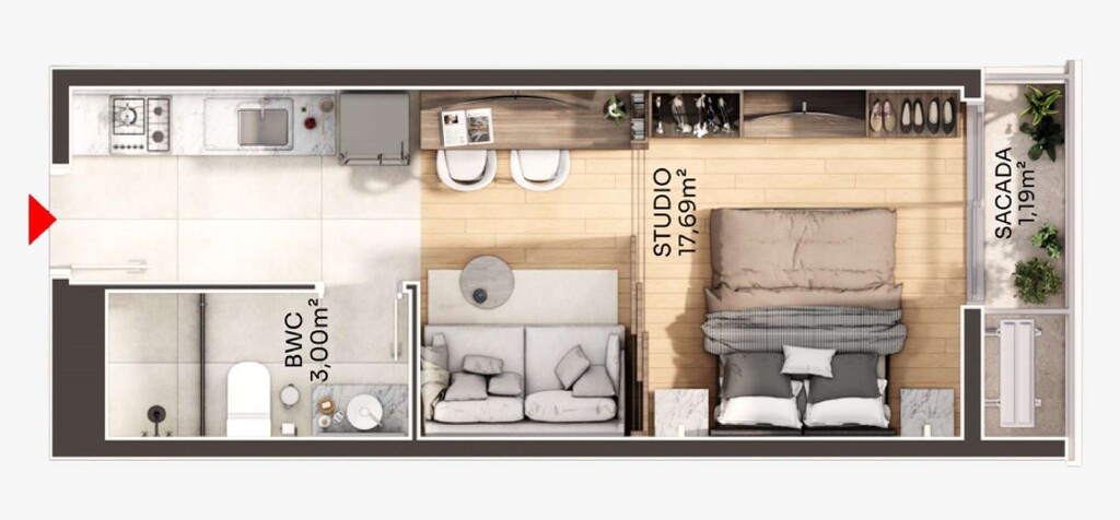 Loft, 39 m² - Foto 1