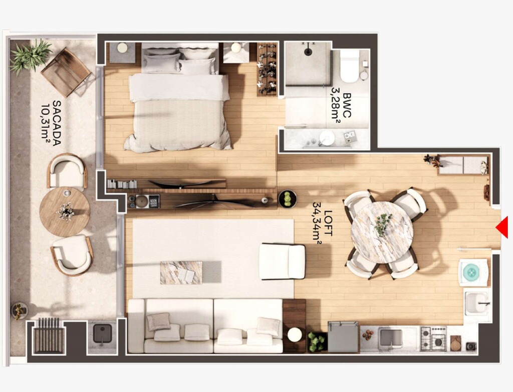 Loft, 39 m² - Foto 3