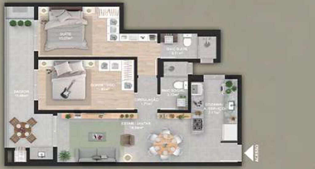 Apartamento, 2 quartos, 91 m² - Foto 5