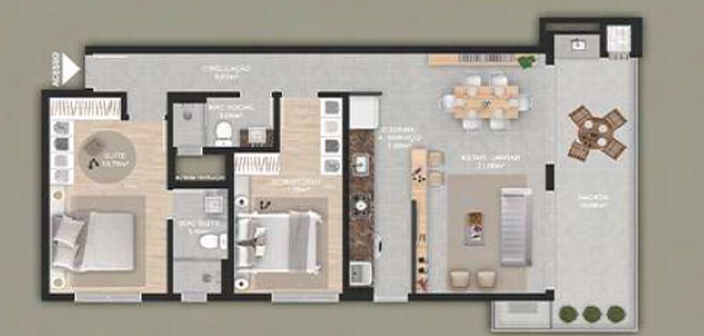 Apartamento, 2 quartos, 91 m² - Foto 7