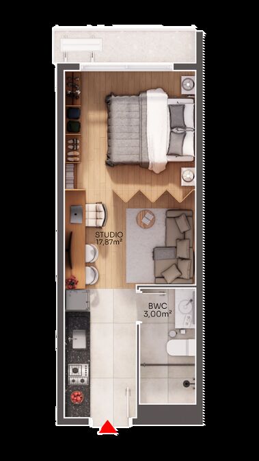 Apartamento, 1 quarto, 65 m² - Foto 6