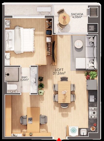 Apartamento, 1 quarto, 65 m² - Foto 10