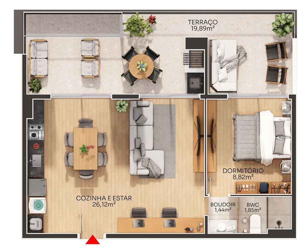 Apartamento, 1 quarto, 65 m² - Foto 13