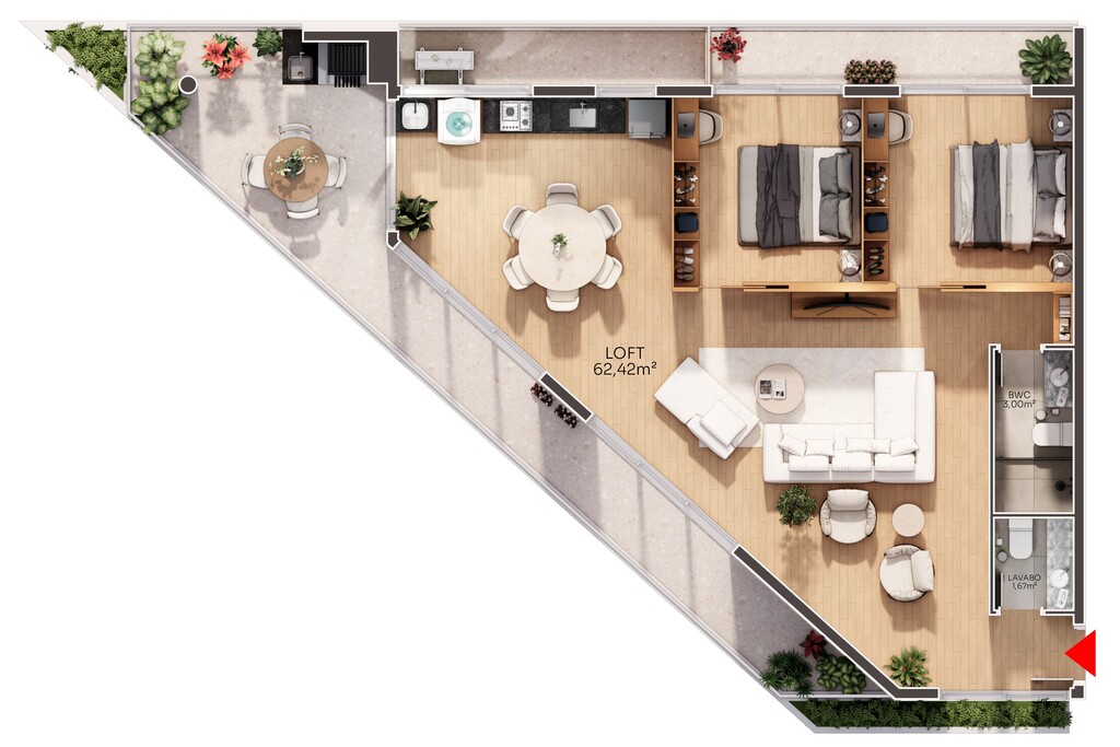 Apartamento, 1 quarto, 65 m² - Foto 16