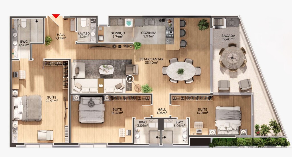 Apartamento, 2 quartos, 240 m² - Foto 11