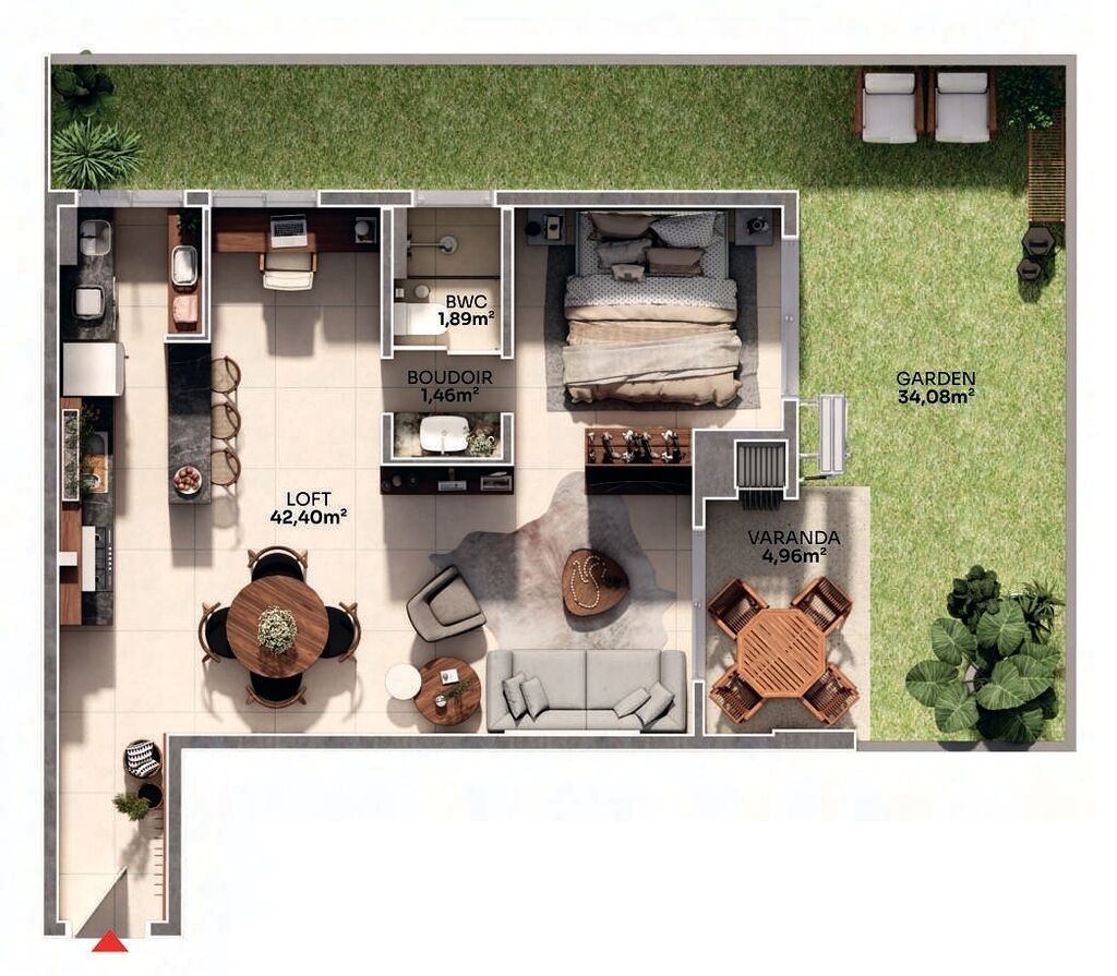 Apartamento, 1 quarto, 93 m² - Foto 5