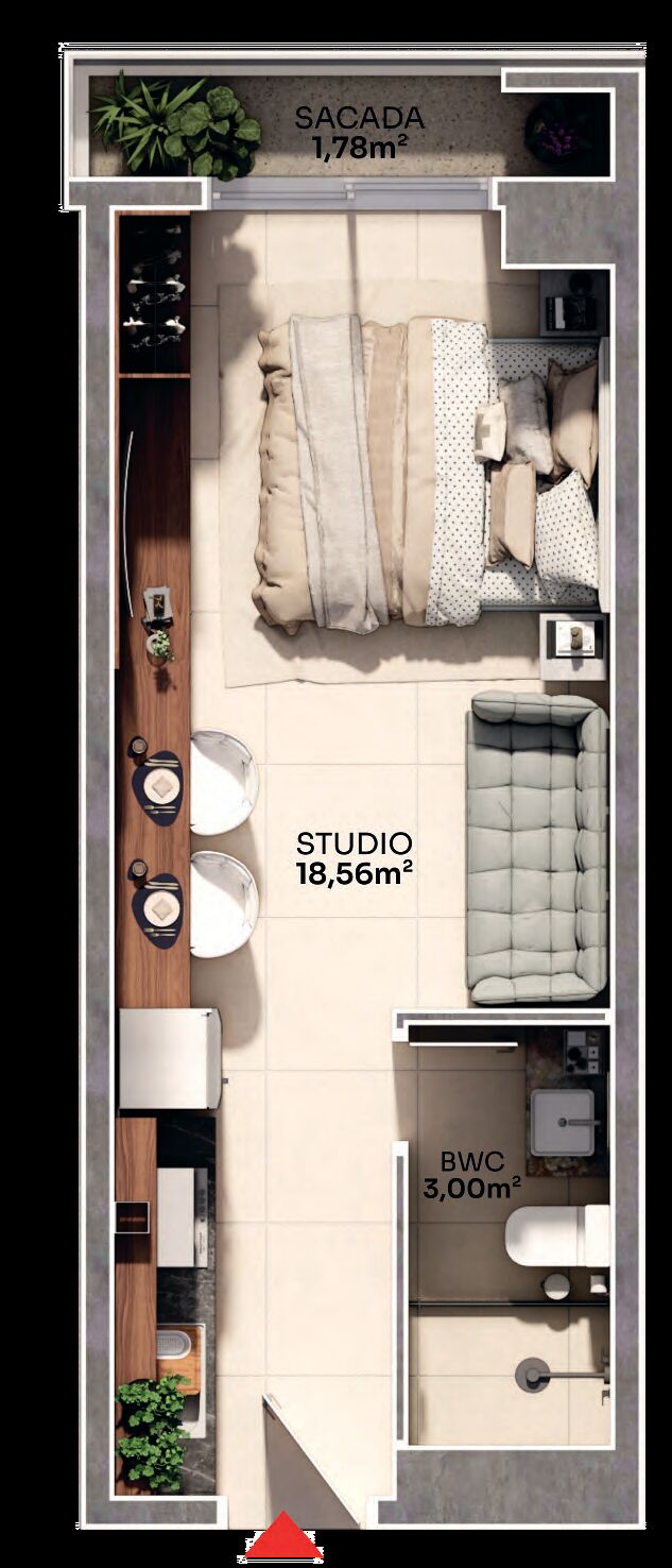 Apartamento, 1 quarto, 93 m² - Foto 2