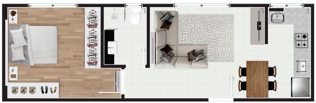 Apartamento, 3 quartos, 74 m² - Foto 2