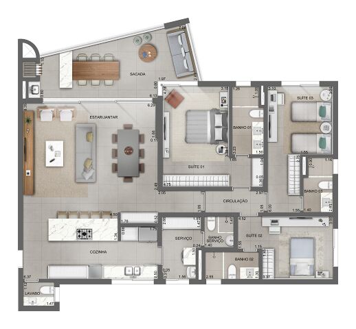 Apartamento, 3 quartos, 165 m² - Foto 11
