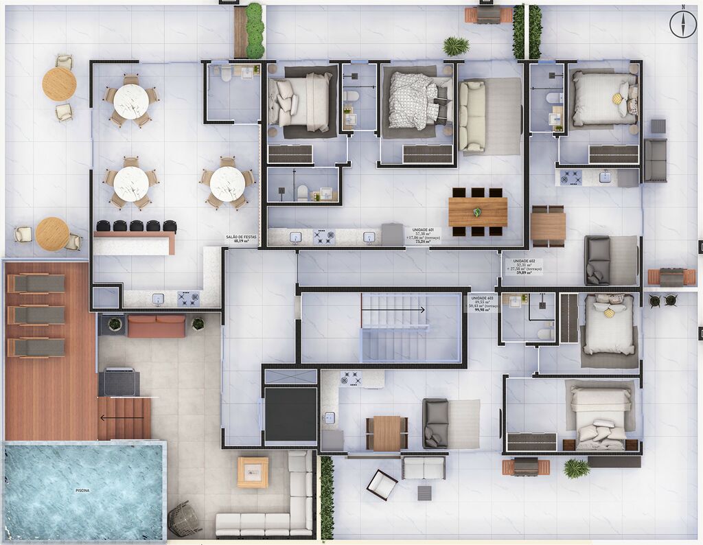 Apartamento, 1 quarto, 59 m² - Foto 8