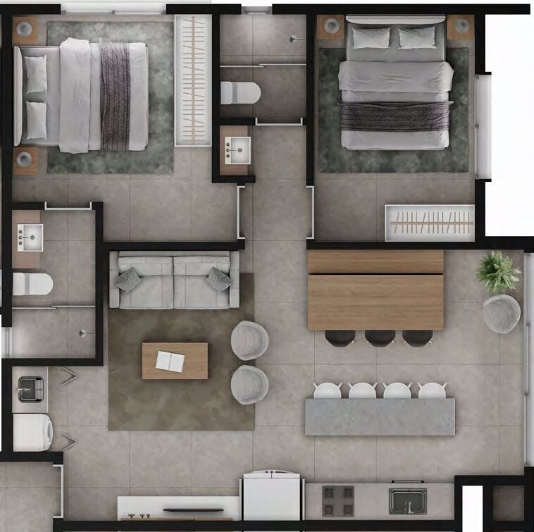 Apartamento, 2 quartos, 125 m² - Foto 33