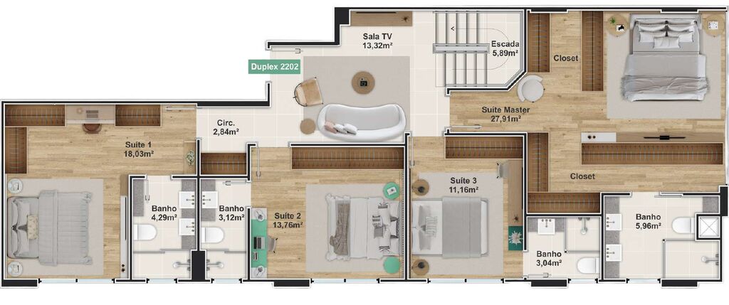 Apartamento, 3 quartos, 131 m² - Foto 4