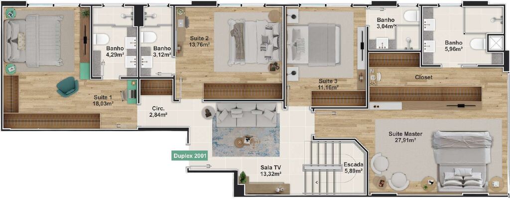 Apartamento, 3 quartos, 131 m² - Foto 7