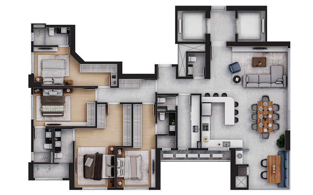 Apartamento, 4 quartos, 362 m² - Foto 8