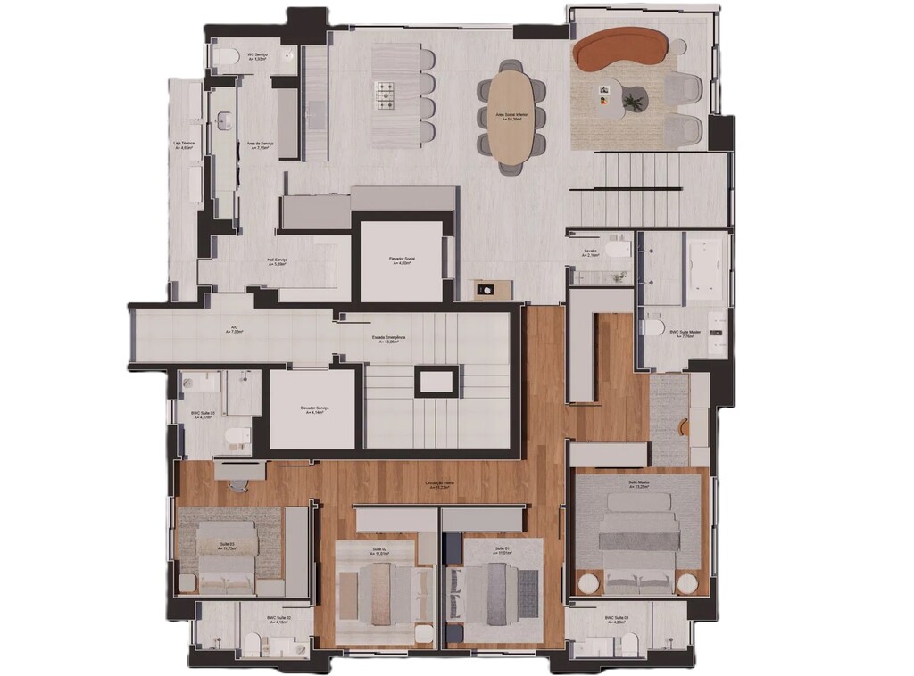 Apartamento, 4 quartos, 392 m² - Foto 2