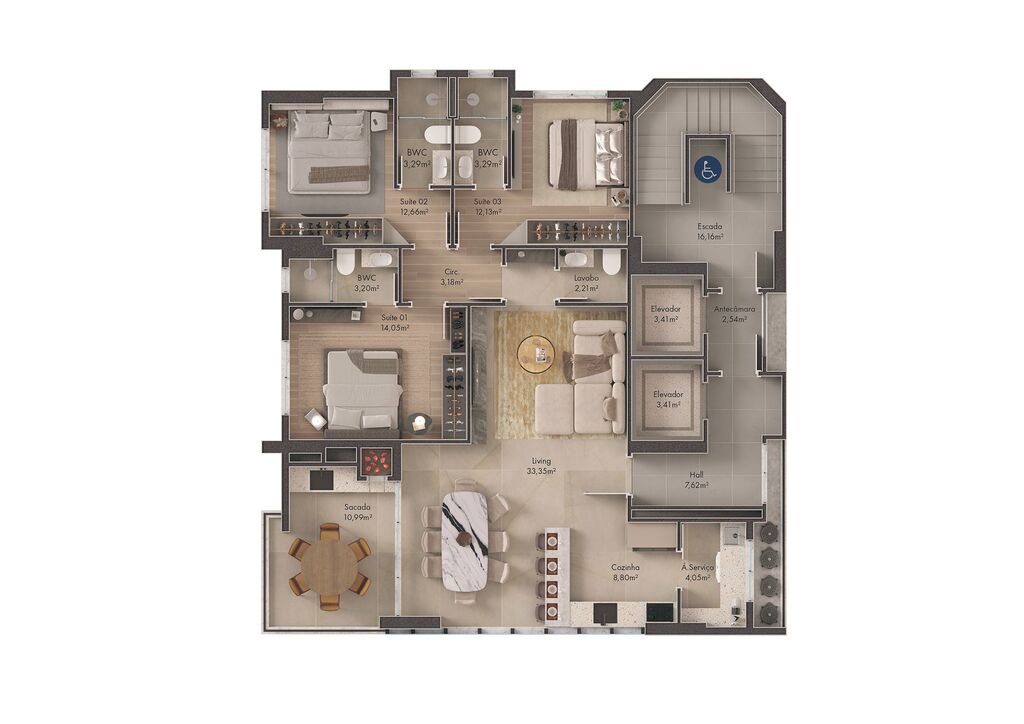 Apartamento, 4 quartos, 252 m² - Foto 4