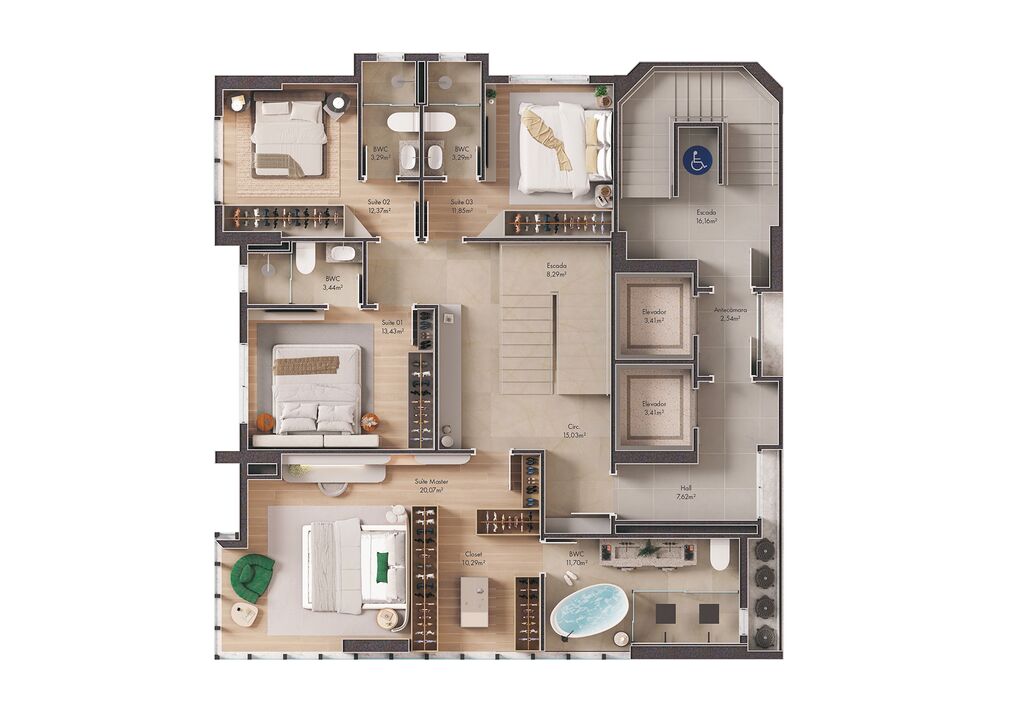 Apartamento, 4 quartos, 252 m² - Foto 6