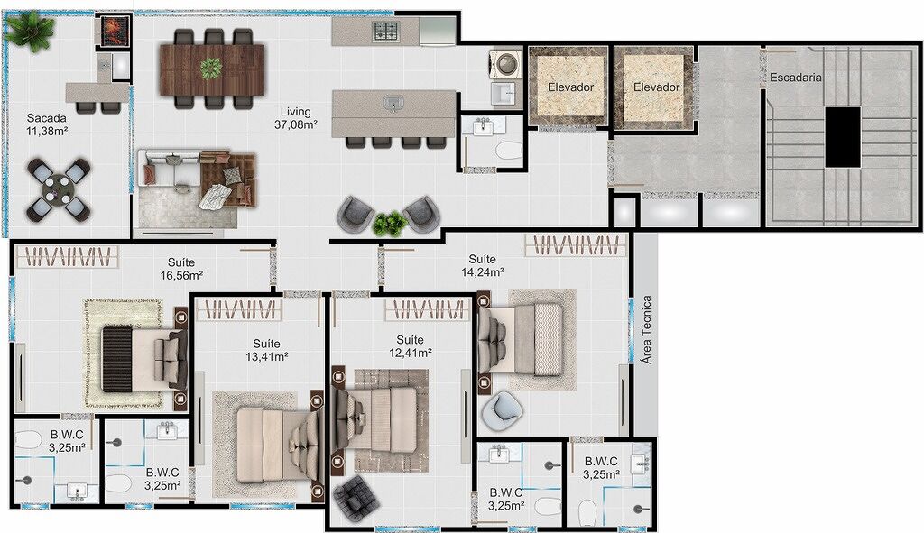Apartamento, 6 quartos, 300 m² - Foto 1