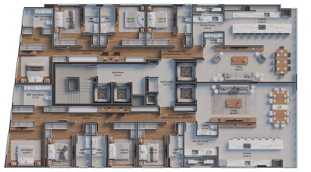 Apartamento, 5 quartos, 264 m² - Foto 10