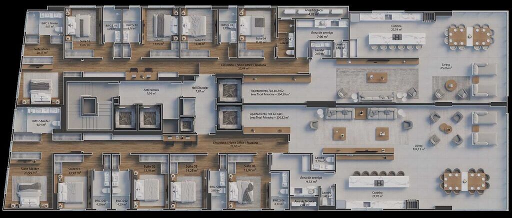 Apartamento, 5 quartos, 264 m² - Foto 20