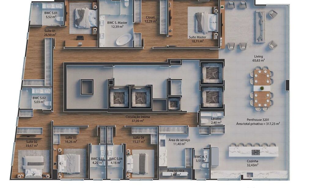 Apartamento, 5 quartos, 264 m² - Foto 26