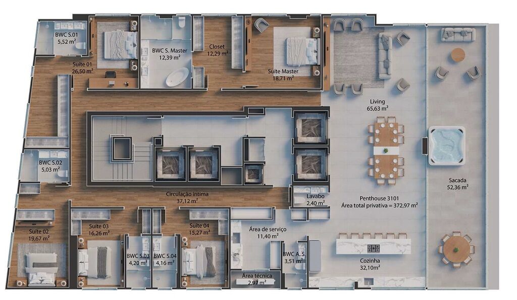Apartamento, 5 quartos, 264 m² - Foto 27