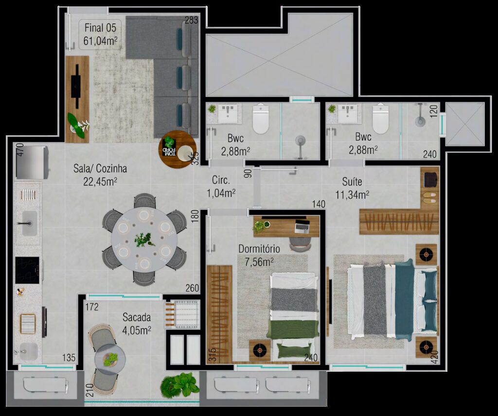 Apartamento, 2 quartos, 116 m² - Foto 5