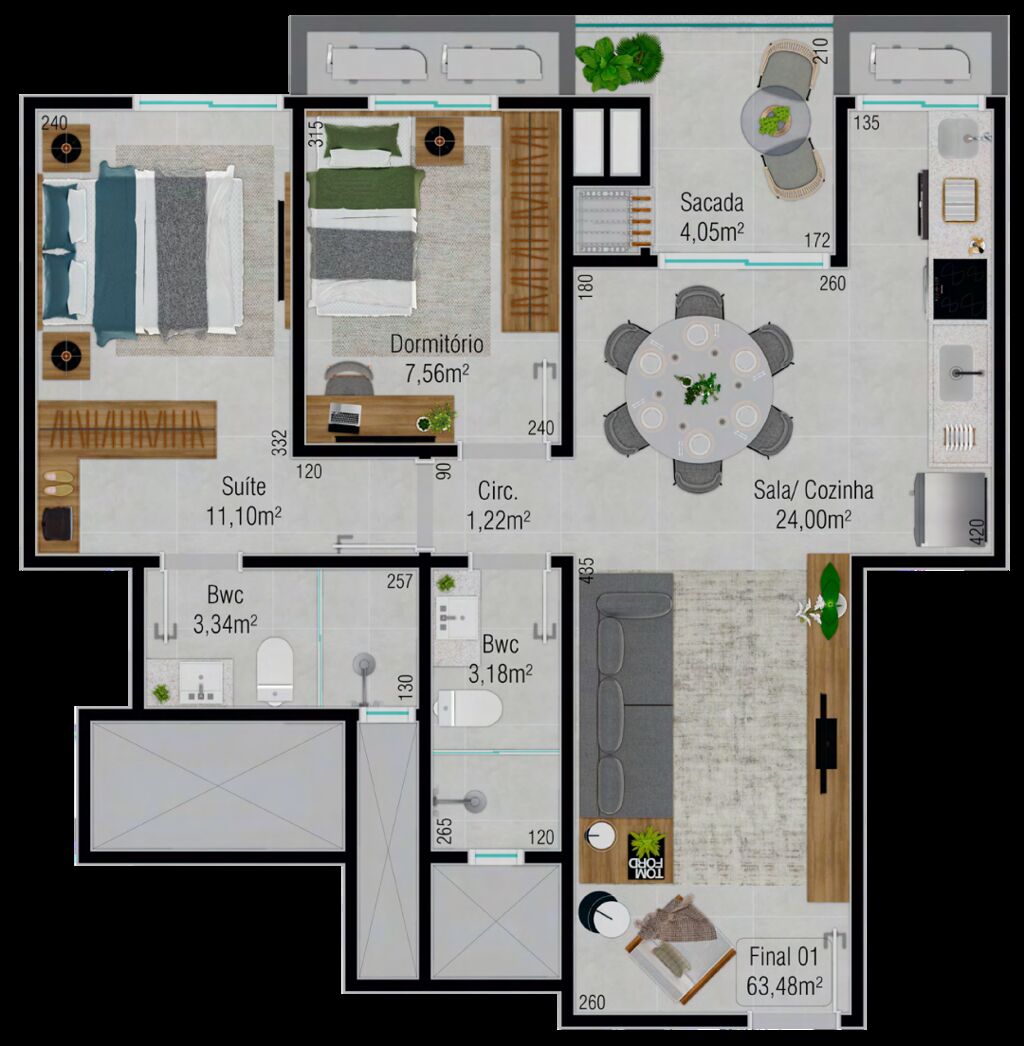 Apartamento, 2 quartos, 116 m² - Foto 9