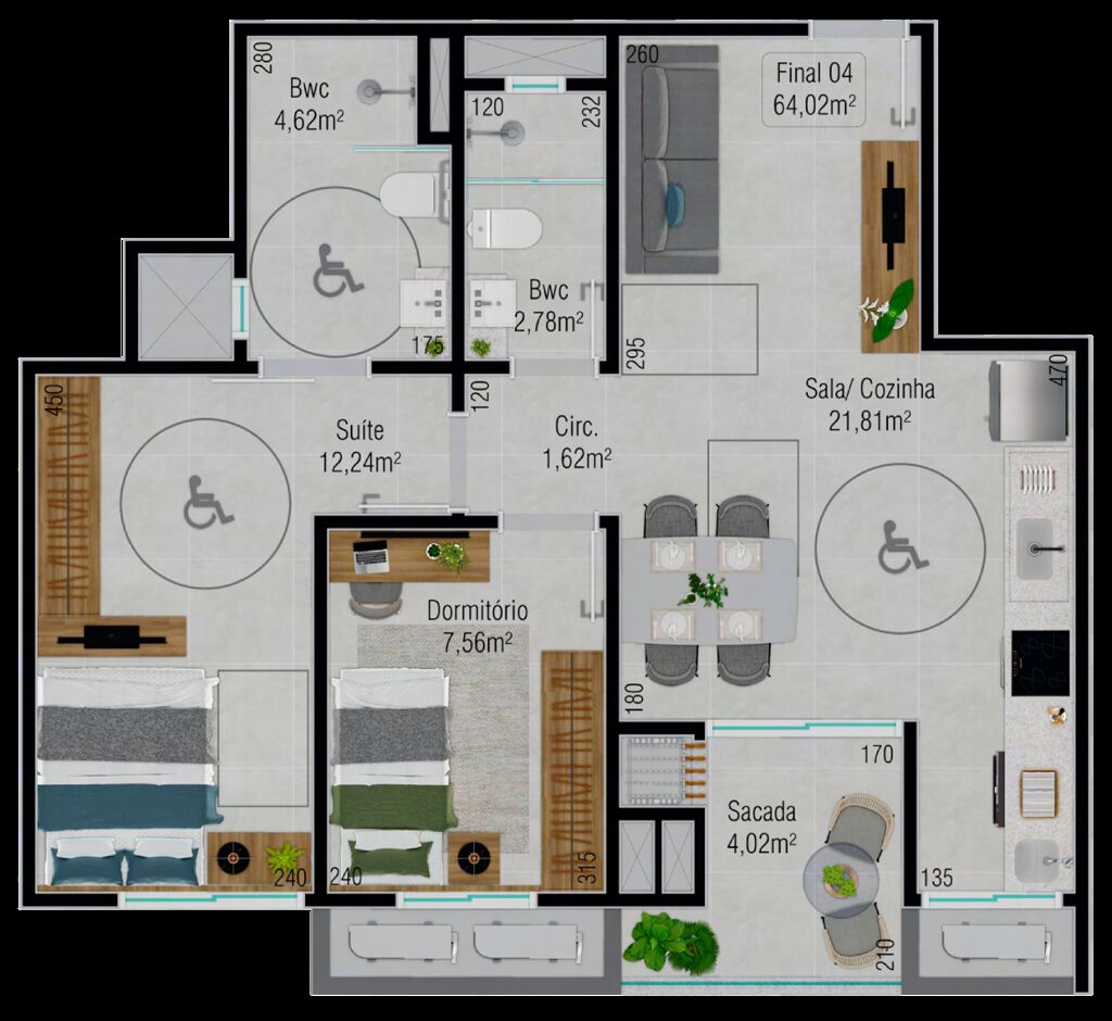 Apartamento, 2 quartos, 116 m² - Foto 14