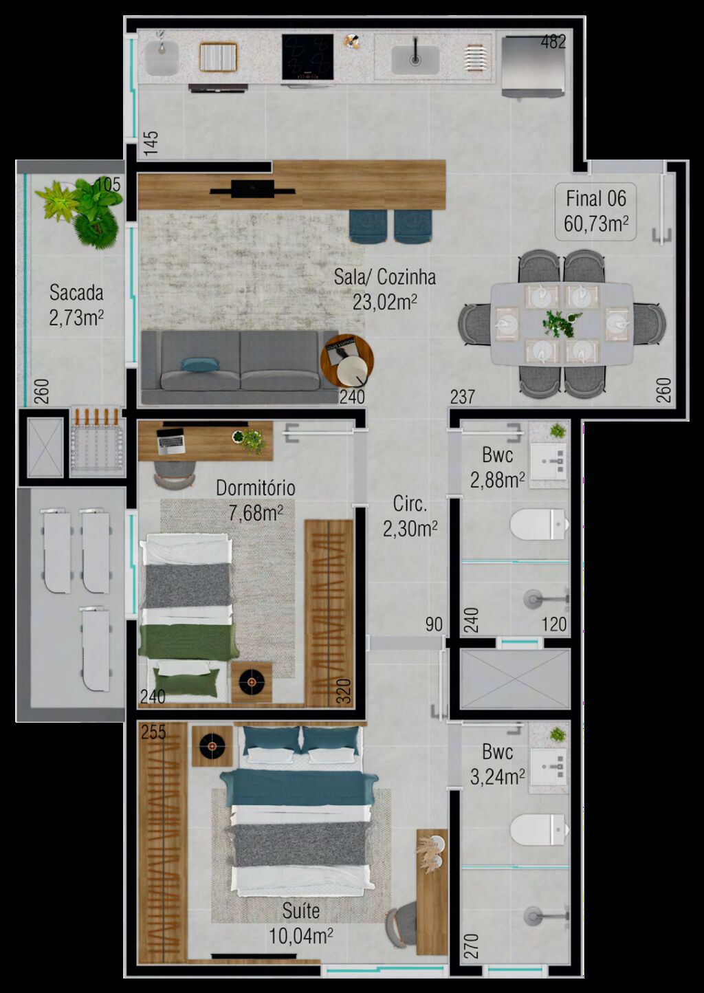 Apartamento, 2 quartos, 92 m² - Foto 4