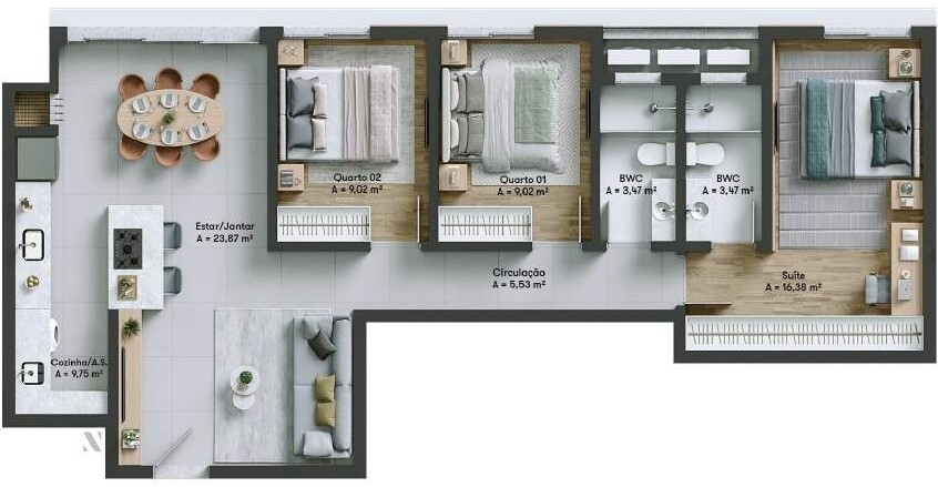 Apartamento, 3 quartos, 139 m² - Foto 21