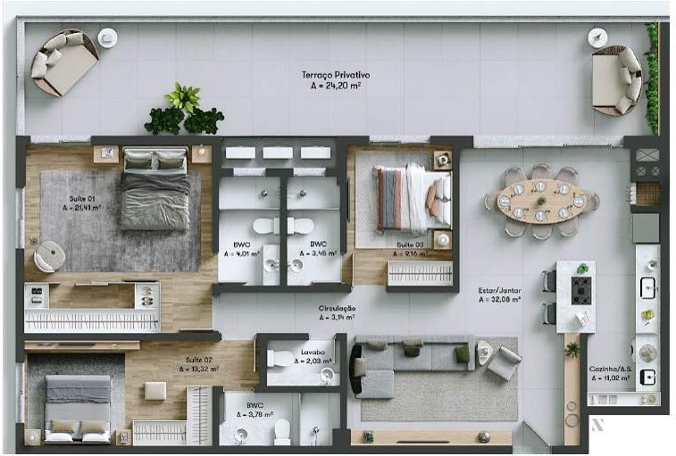 Apartamento, 3 quartos, 139 m² - Foto 29