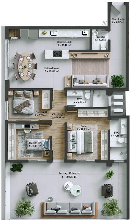 Apartamento, 3 quartos, 139 m² - Foto 31