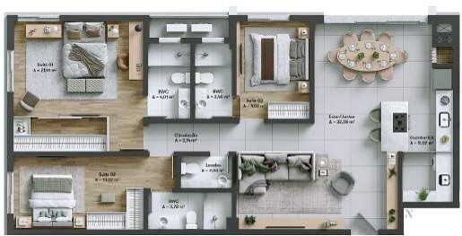 Apartamento, 3 quartos, 95 m² - Foto 5