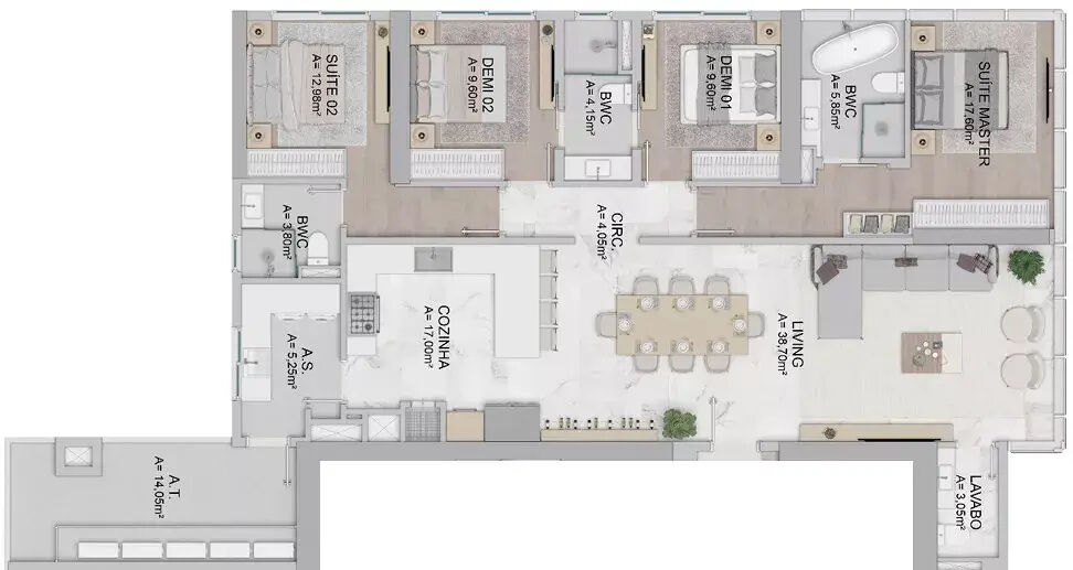 Apartamento, 152 m² - Foto 3