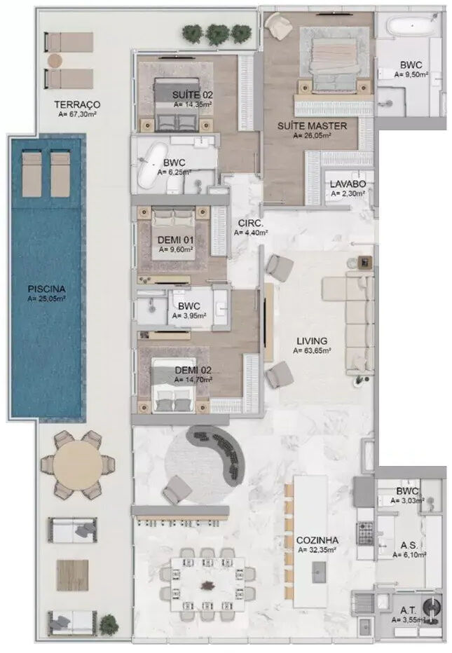 Apartamento, 152 m² - Foto 8