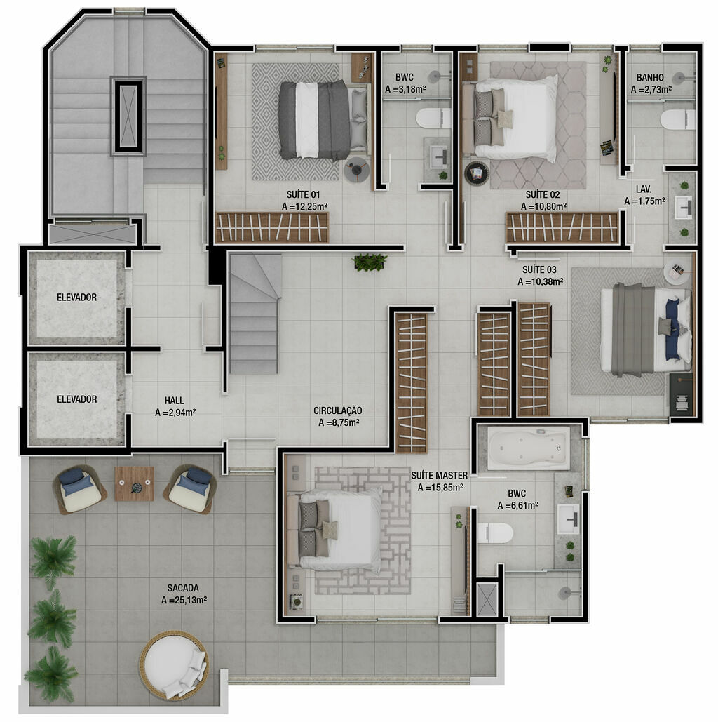Apartamento, 4 quartos, 236 m² - Foto 14
