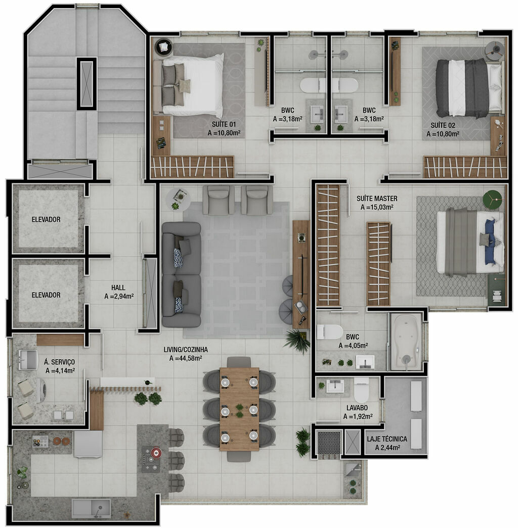 Apartamento, 4 quartos, 236 m² - Foto 16