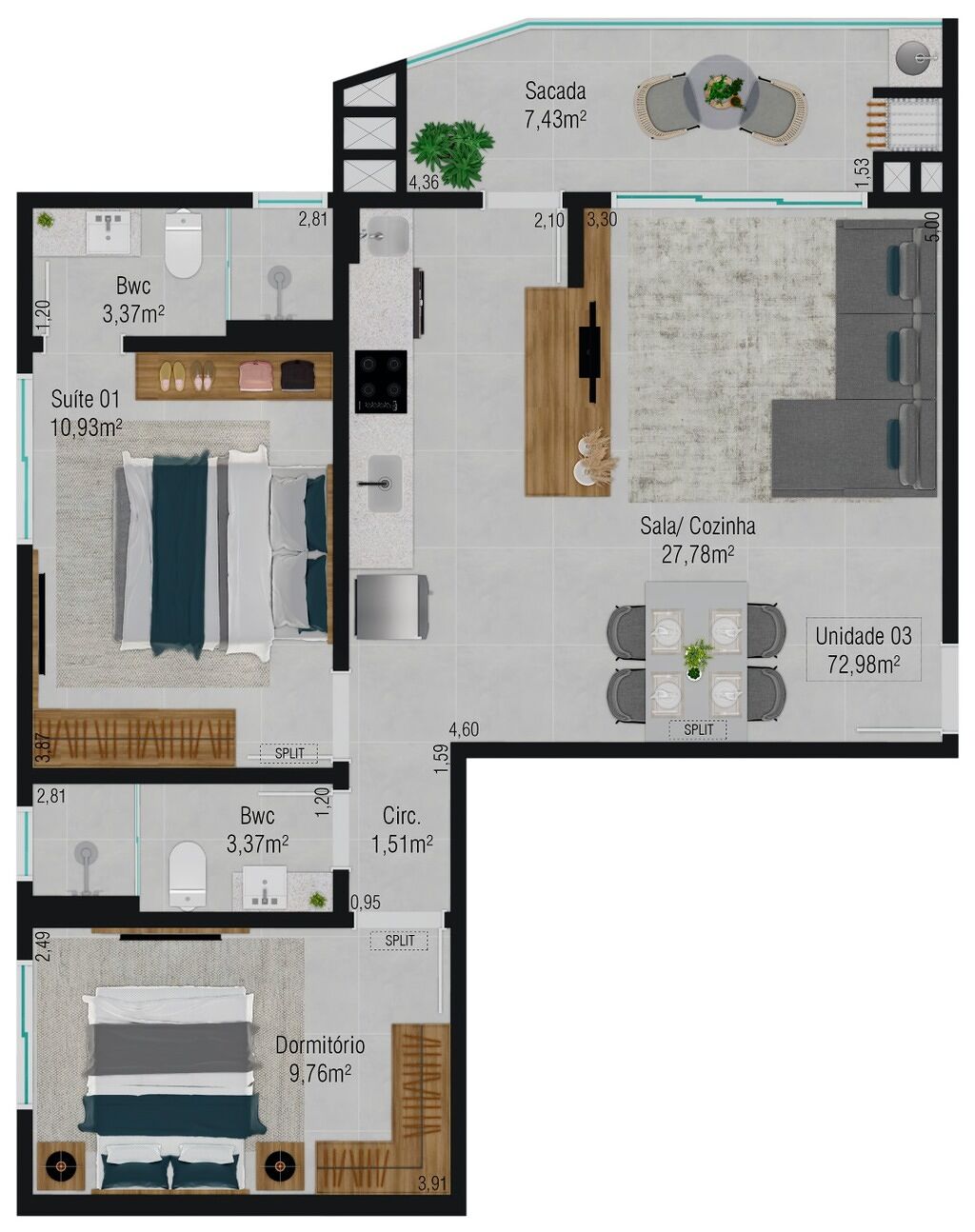 Apartamento, 76 m² - Foto 7
