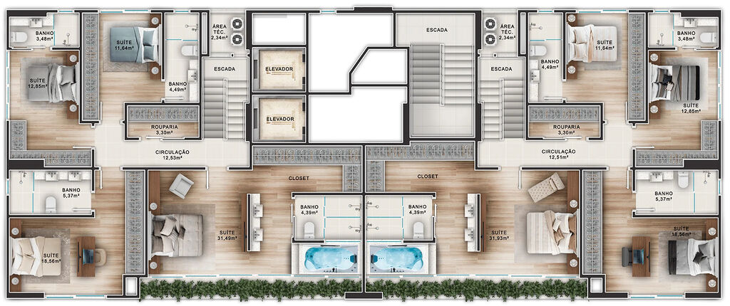 Apartamento, 4 quartos, 268 m² - Foto 2