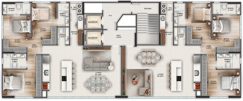 Apartamento, 4 quartos, 268 m² - Foto 10