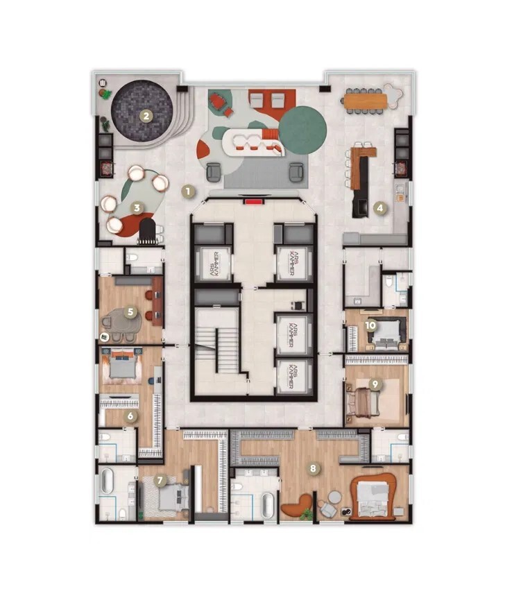 Apartamento, 4 quartos, 202 m² - Foto 4