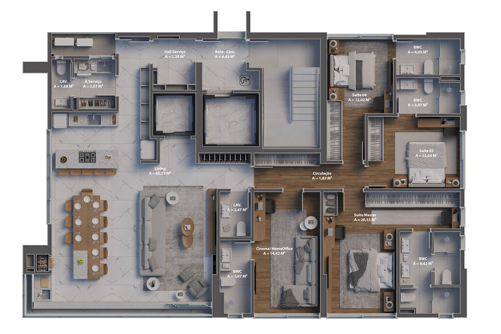 Apartamento, 4 quartos, 190 m² - Foto 8